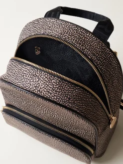 Vedi Tutti|Zaini<Borbonese ZAINO MEDIUM OP NATURALE/NERO